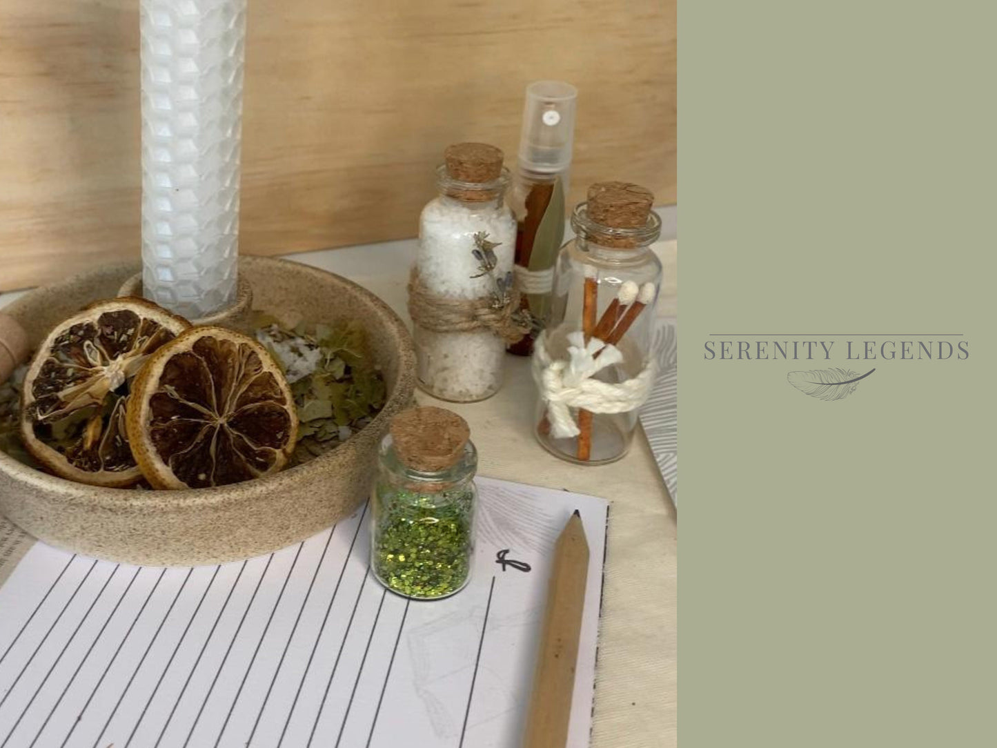 Healing Intention Candle Kit ritual